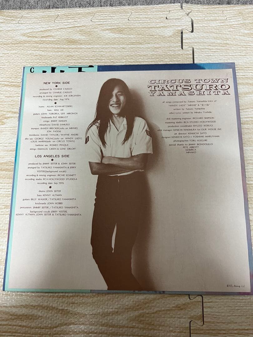 ※極美品【RVL8004帯付きLPレコード】 山下達郎 CIRCUS TOWN