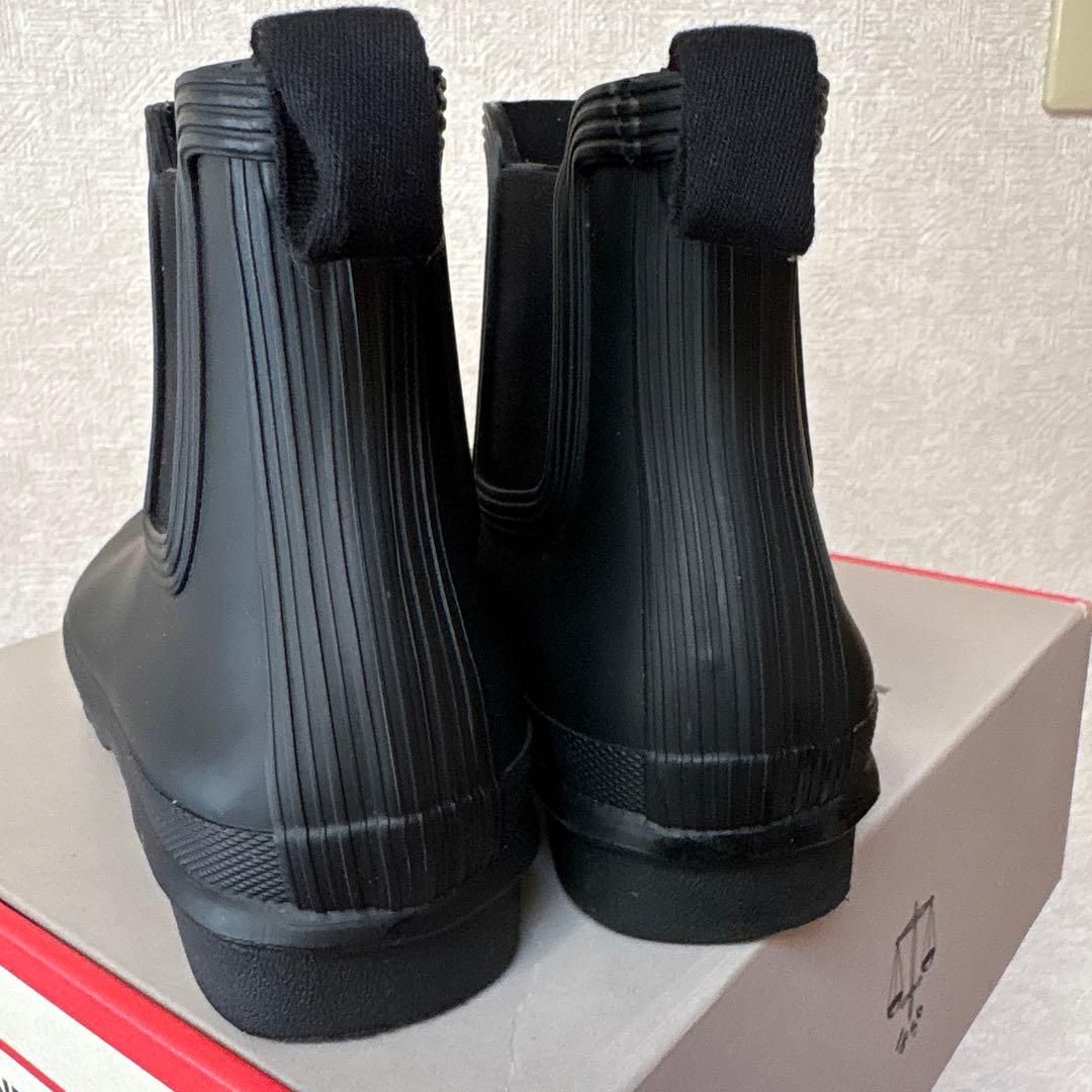 HUNTER ORIGINAL ブラック サイドゴアブーツUK6