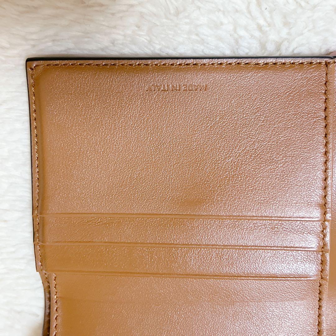 CELINE セリーヌ トリオンフ 三つ折り財布 ブラウン ゴールド金具 箱付
