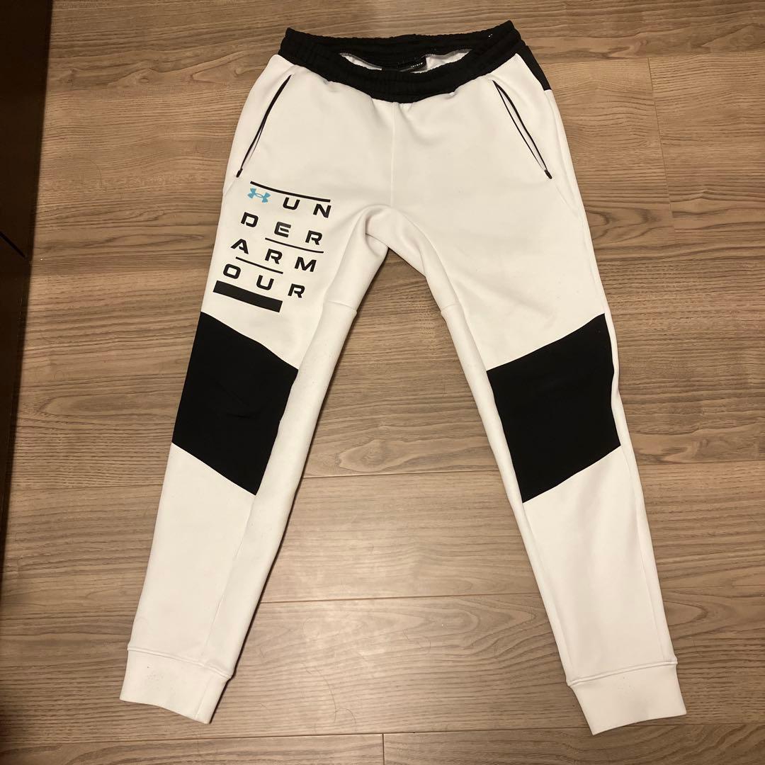 UNDER ARMOUR ジャージ上下セット ホワイト/ブラック