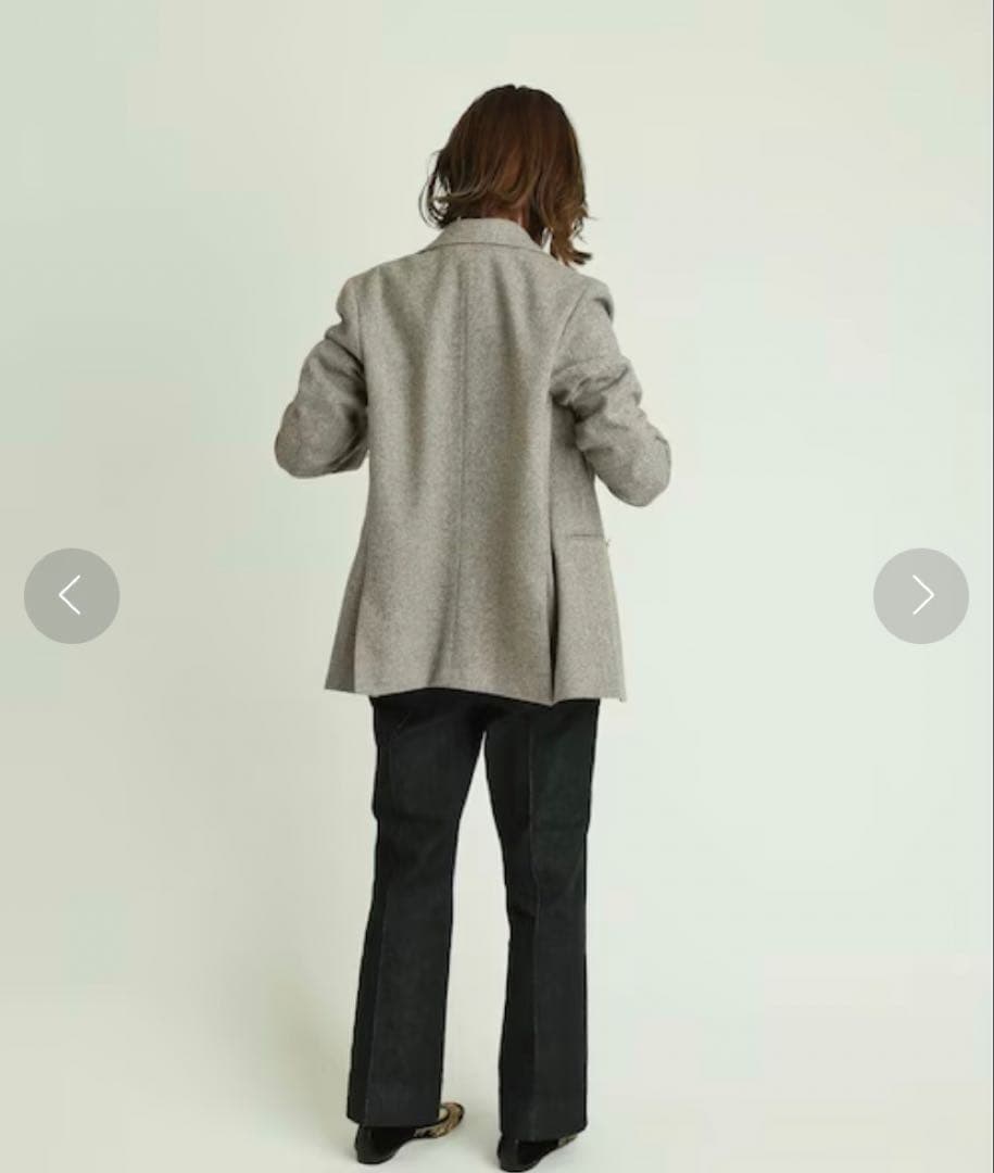 IENA LA BOUCLE★杢ツイード テーラードジャケット
