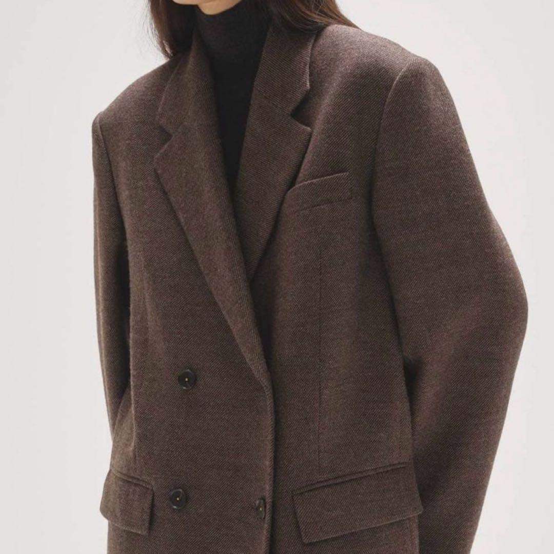 y*t様 完売品 ★Wool 100% Chester Coat 36 ダークブ
