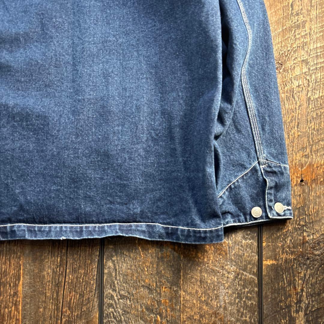 古着　カバーオール　濃いめ　グロスター　XL デニムジャケット