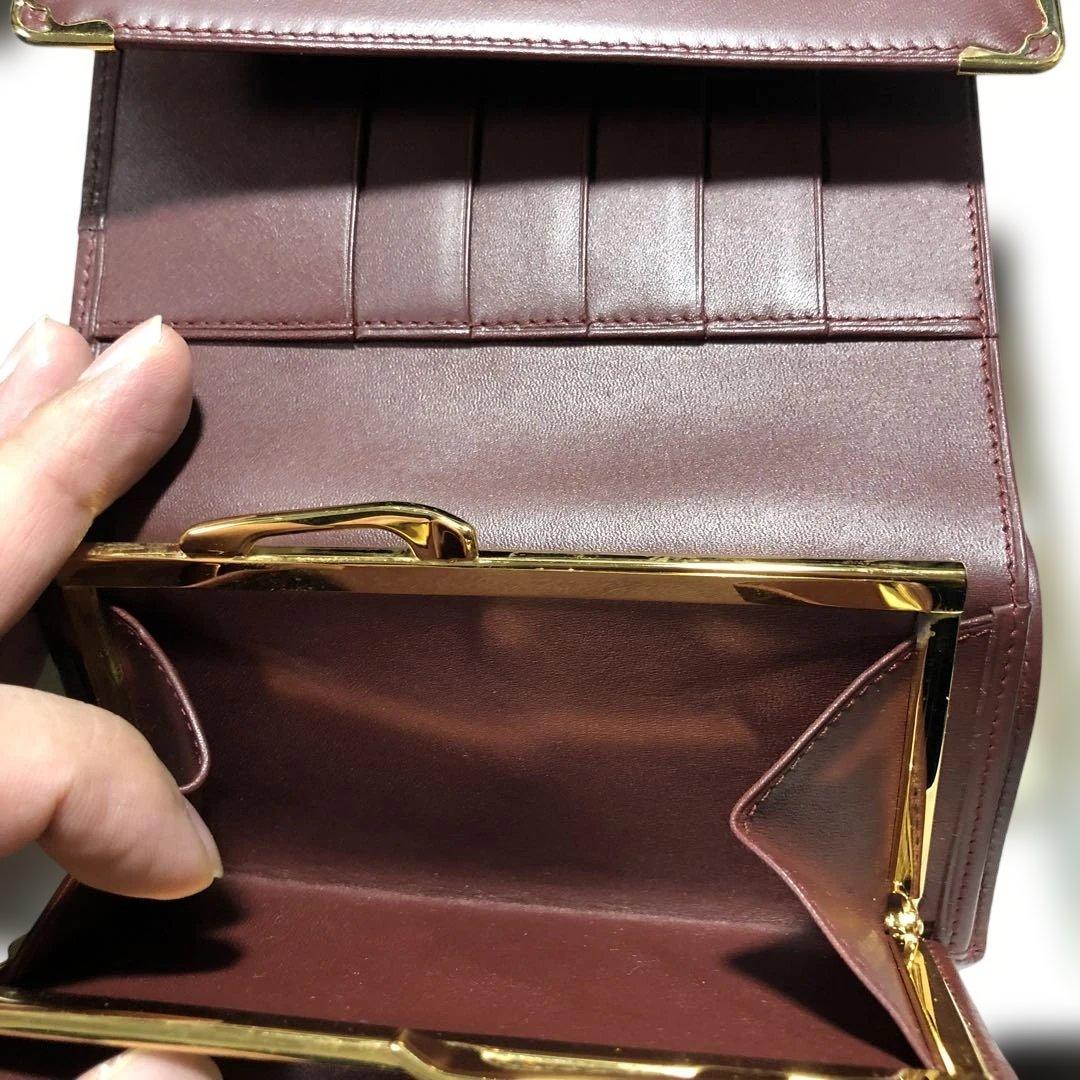 S*e様 13272 未使用カルティエ マストライン レザー 三つ折り財布 がま