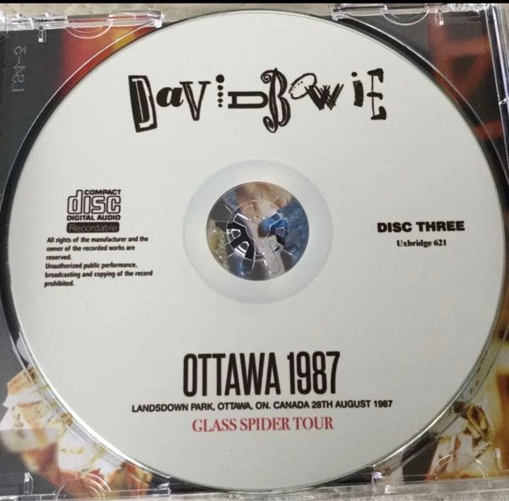 SBD！3枚組！David Bowie/ Ottawa 1987