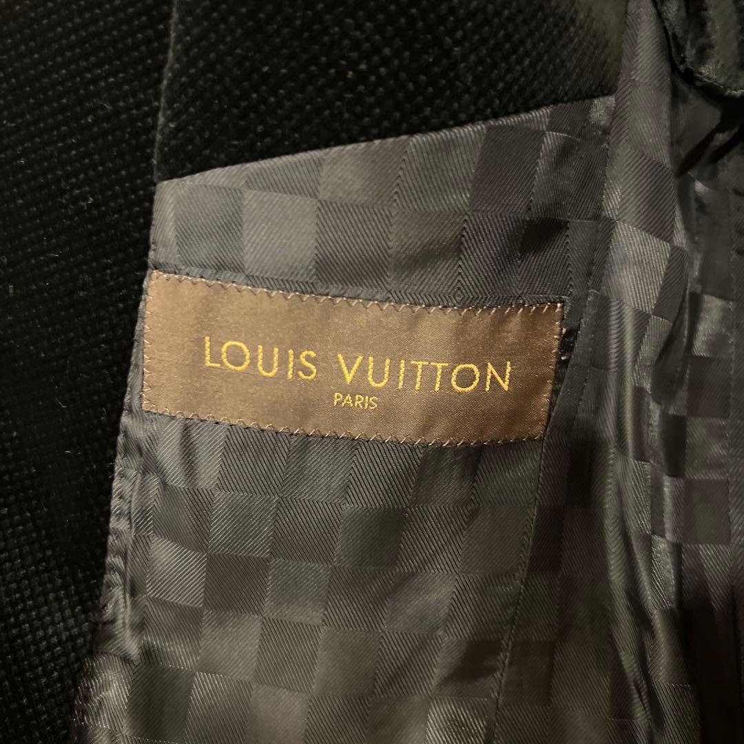 LOUIS VUITTON ブラック ベルベット テーラードジャケット