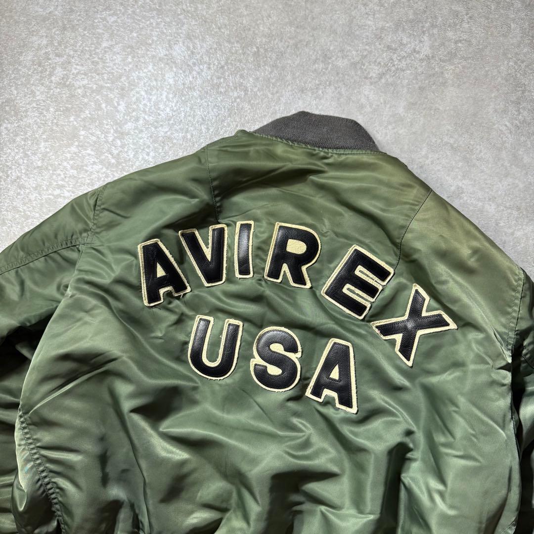 ジャケット・アウター 90s USA AVIREX MA-1 commercial logo MA1