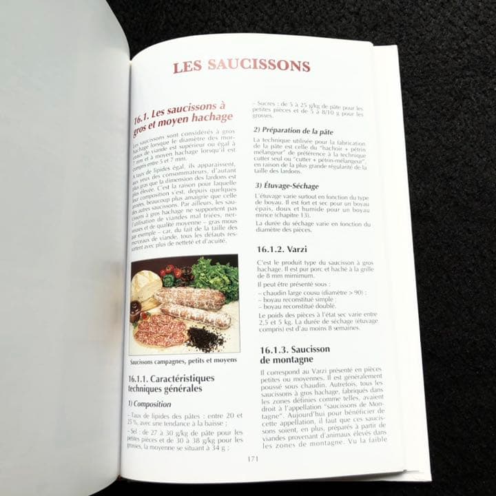 フランス ソシソンセック製造方法 専門書「LE SAUCISSON SEC」