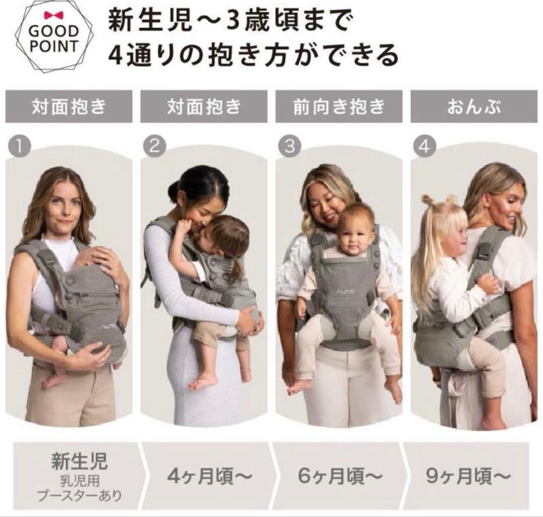 ⭐️美品⭐️NUNA Cudl Click 抱っこ紐 Fog