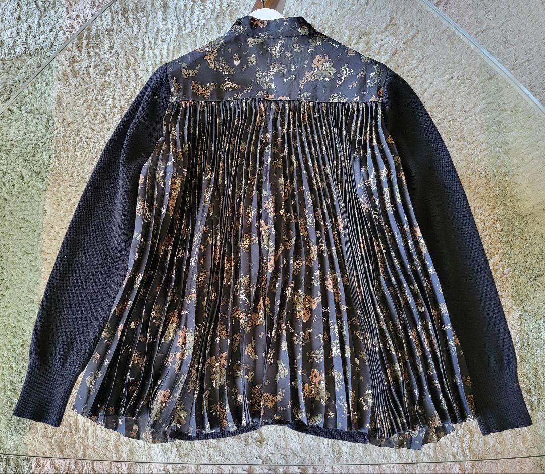 sacai 21AW 美品 53,000円程 バックプリーツ カーディガン