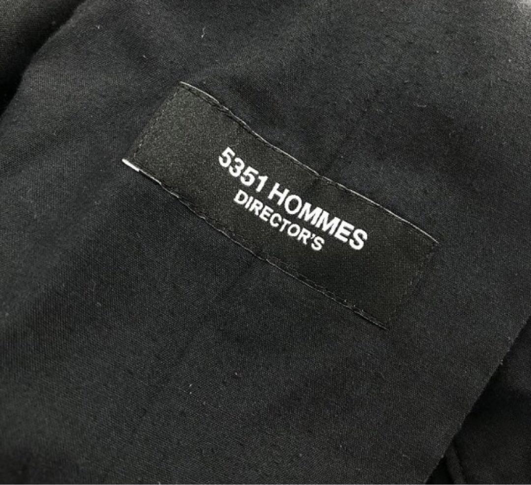◎ 5351プールオム レザー切替 ジャケット パンツ セットアップ 46/48