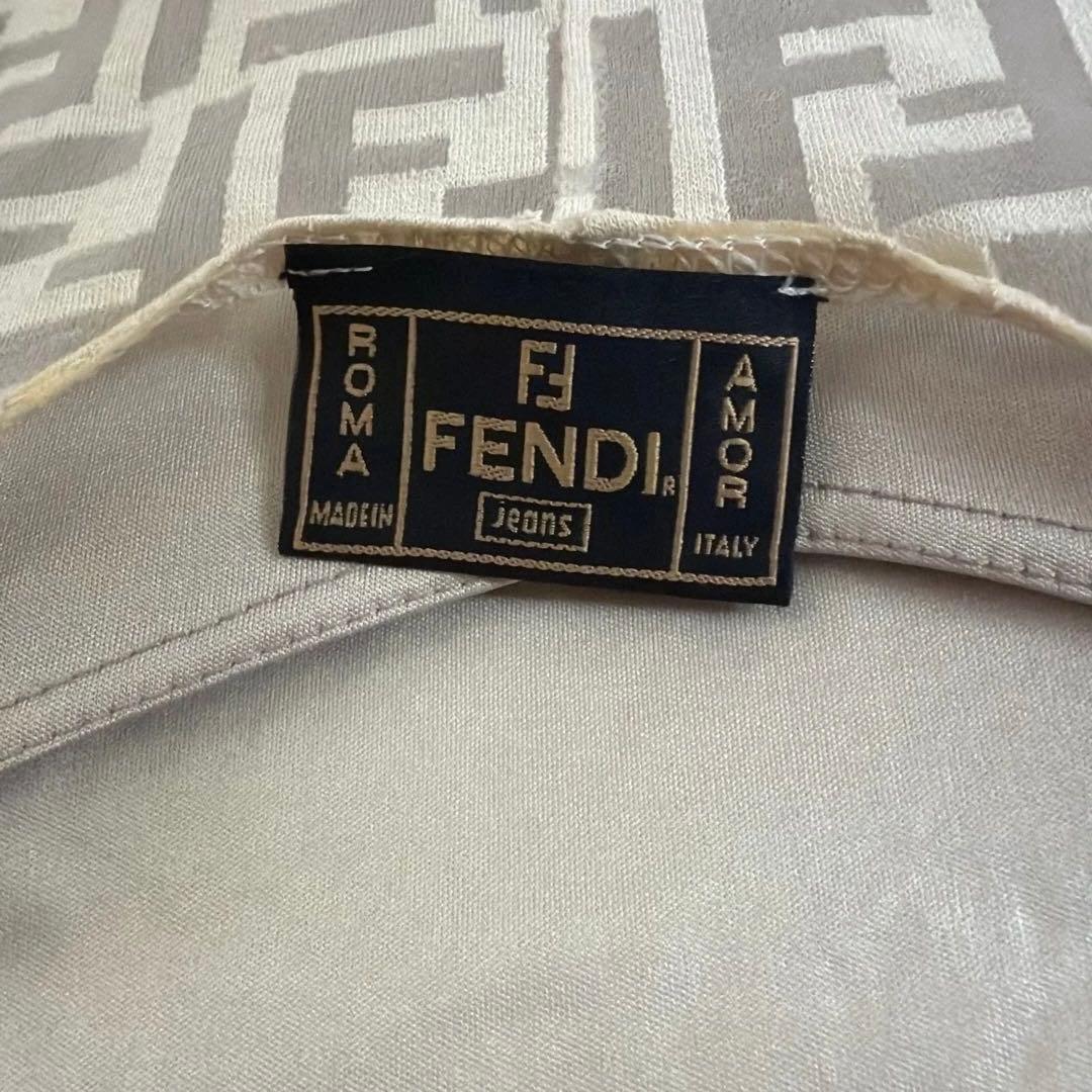 FENDI フェンディ ズッカ柄 キャミワンピース ベージュ イタリア製