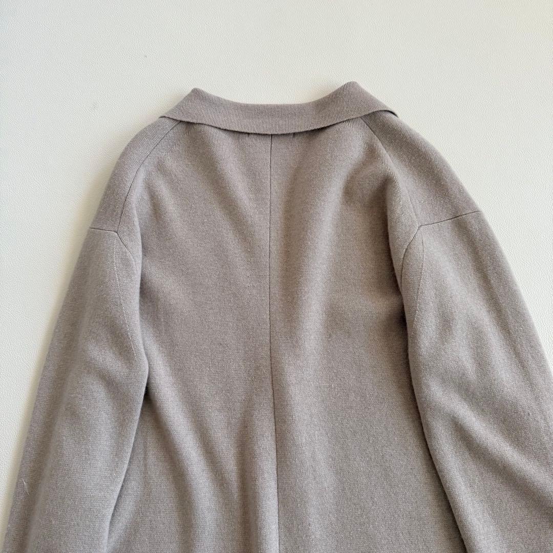プラージュ　ミラノリブニットジャケット　カシミヤ混　ダブル