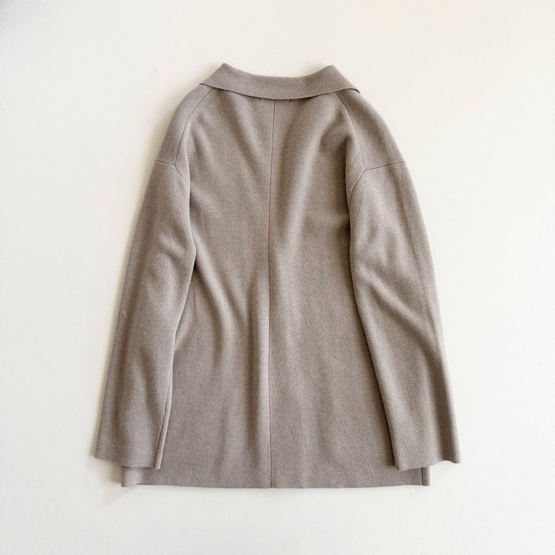 プラージュ　ミラノリブニットジャケット　カシミヤ混　ダブル