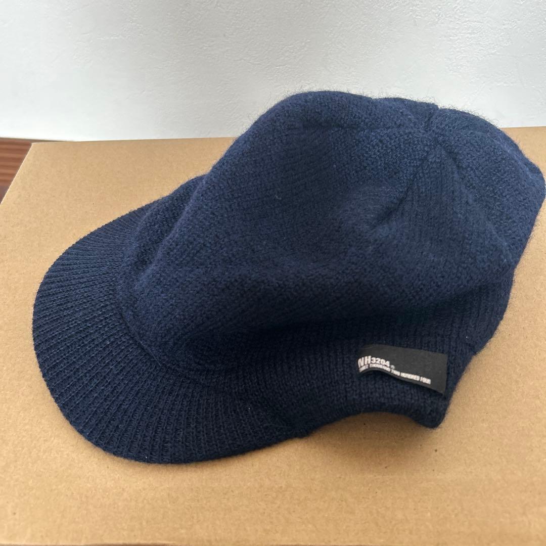 NEIGHBORHOOD ニット帽 つば付き ネイビー