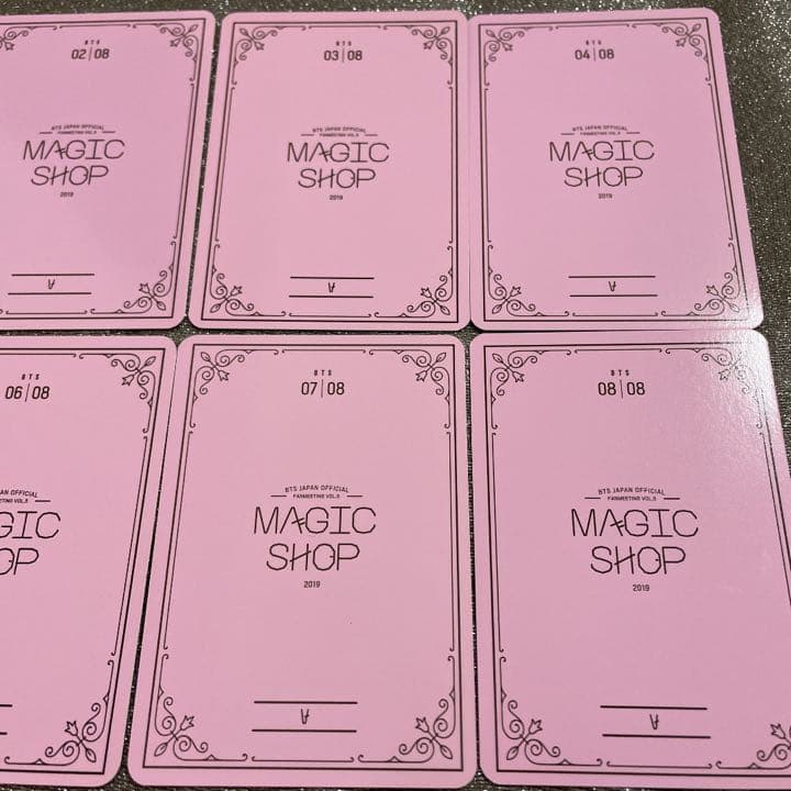 BTS 防弾少年団　マジックショップ　ミニフォト　テテ　V　コンプ　8枚セット