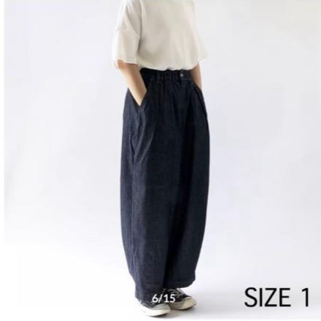 極美品！HARVESTY バーベスティ（1）デニムサーカスパンツ