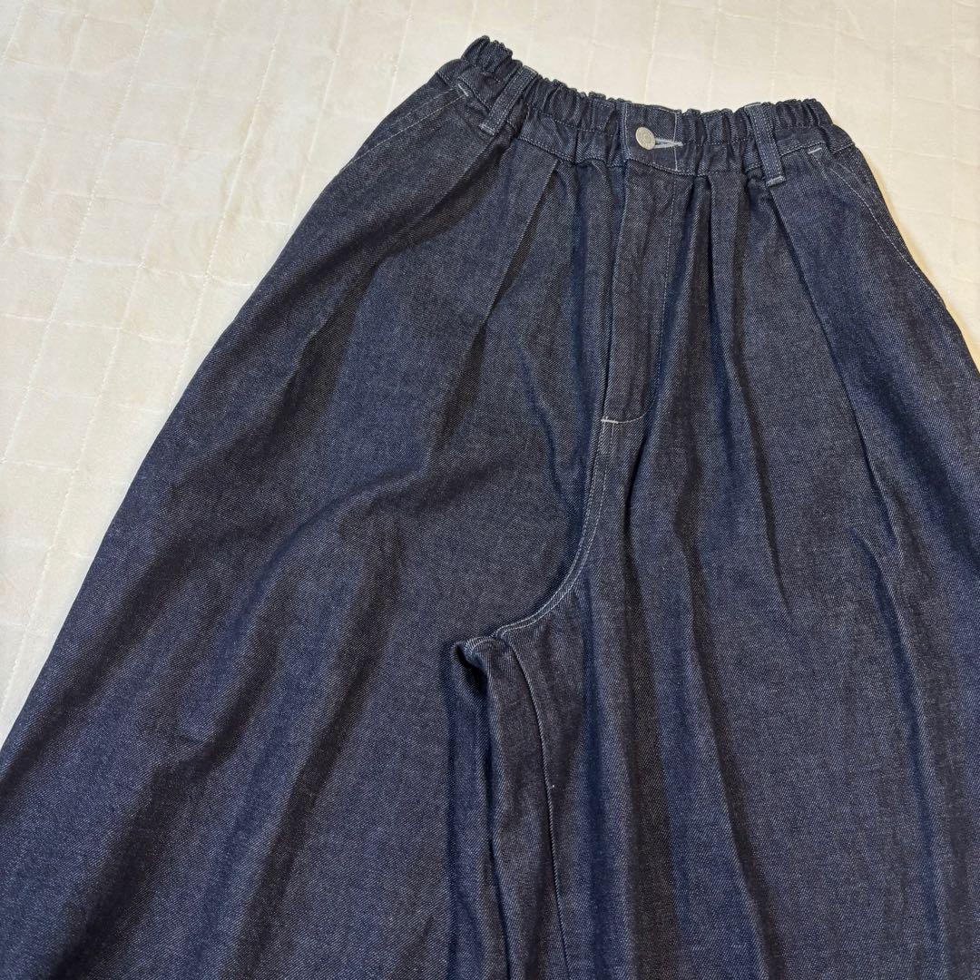 極美品！HARVESTY バーベスティ（1）デニムサーカスパンツ