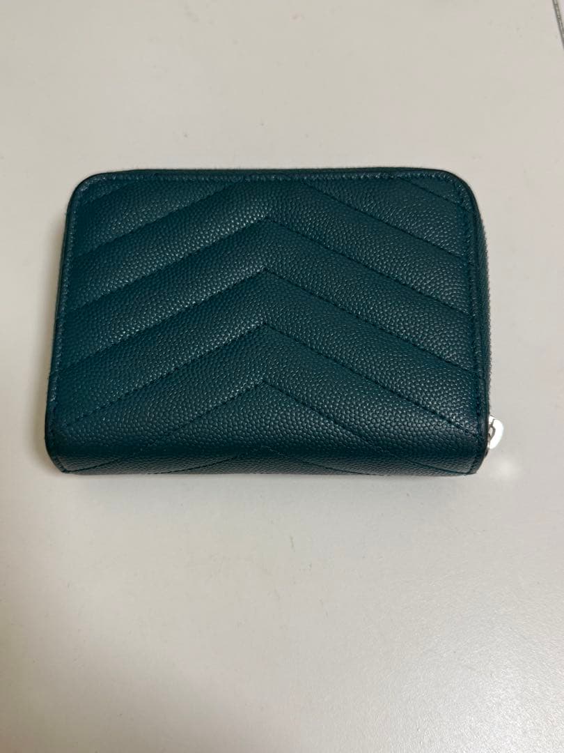 YSL 二つ折り財布 グリーン