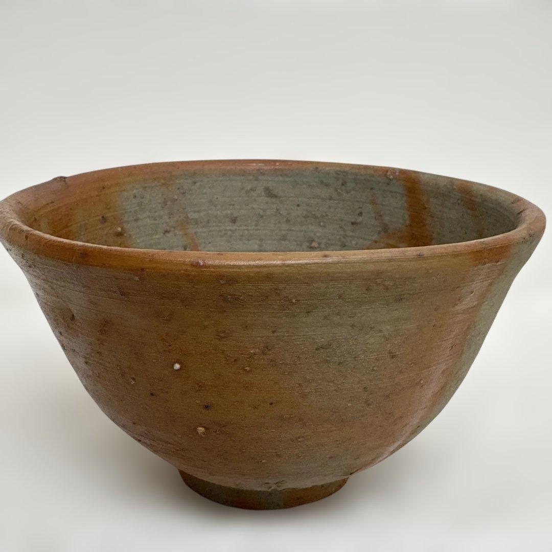 備前焼　藤原建　緋襷茶盌　1971年作