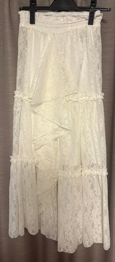 スカート laceslitrufflefrilltieredskirt willfully