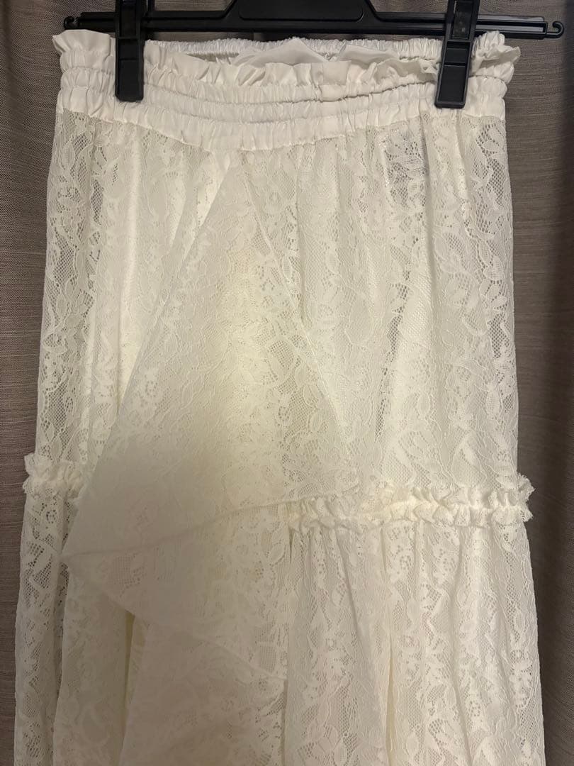 スカート laceslitrufflefrilltieredskirt willfully