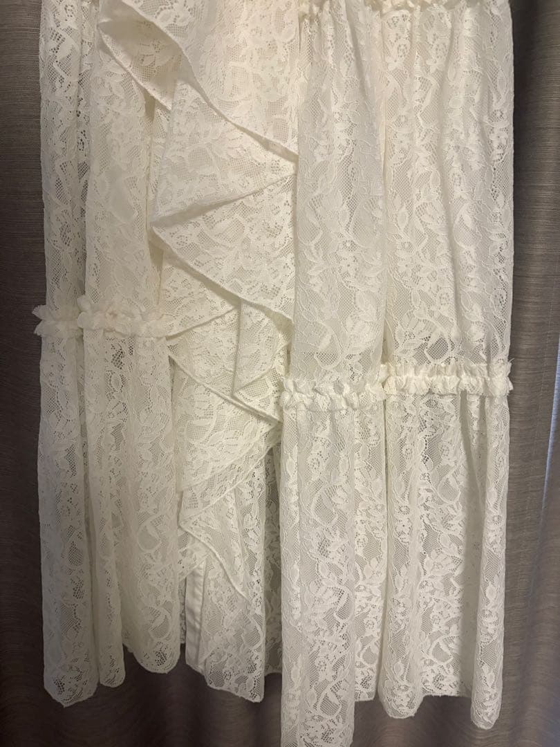 スカート laceslitrufflefrilltieredskirt willfully