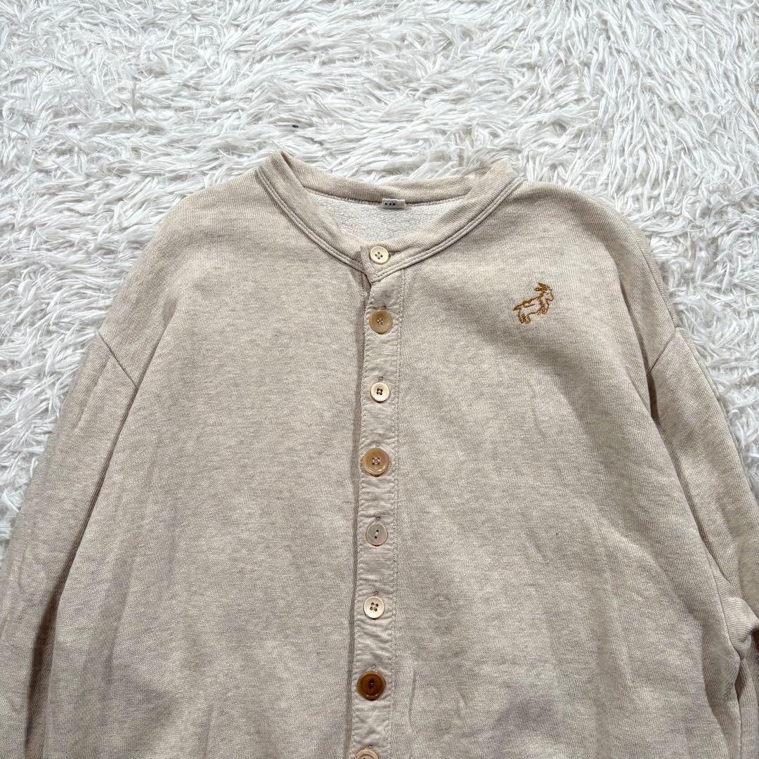 45R ぷくぷく裏毛のカーディガン　スウェット生地　ゴードン君 刺繍　3サイズ