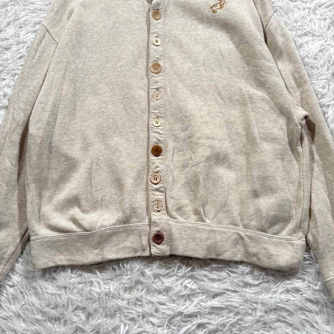 45R ぷくぷく裏毛のカーディガン　スウェット生地　ゴードン君 刺繍　3サイズ