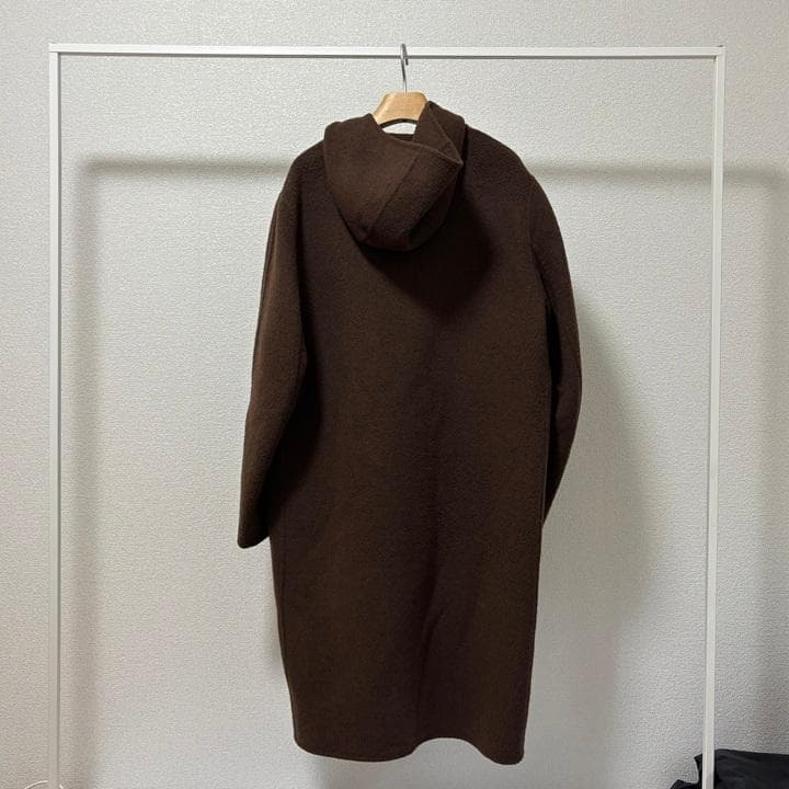 MUJILabo カシミヤ混 ダッフルコート ブラウン L