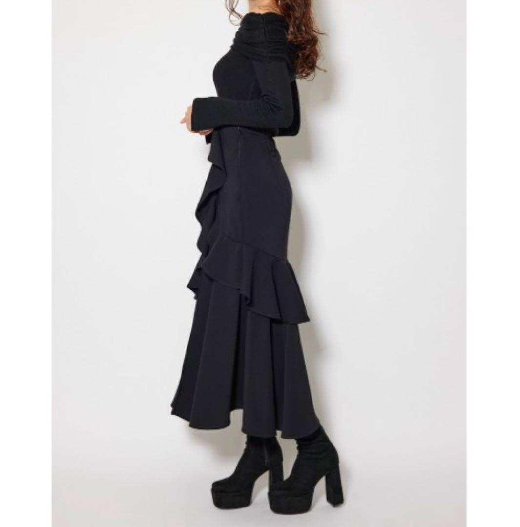 美品✨rienda フリルスリットハイウエストスコートショートパンツ