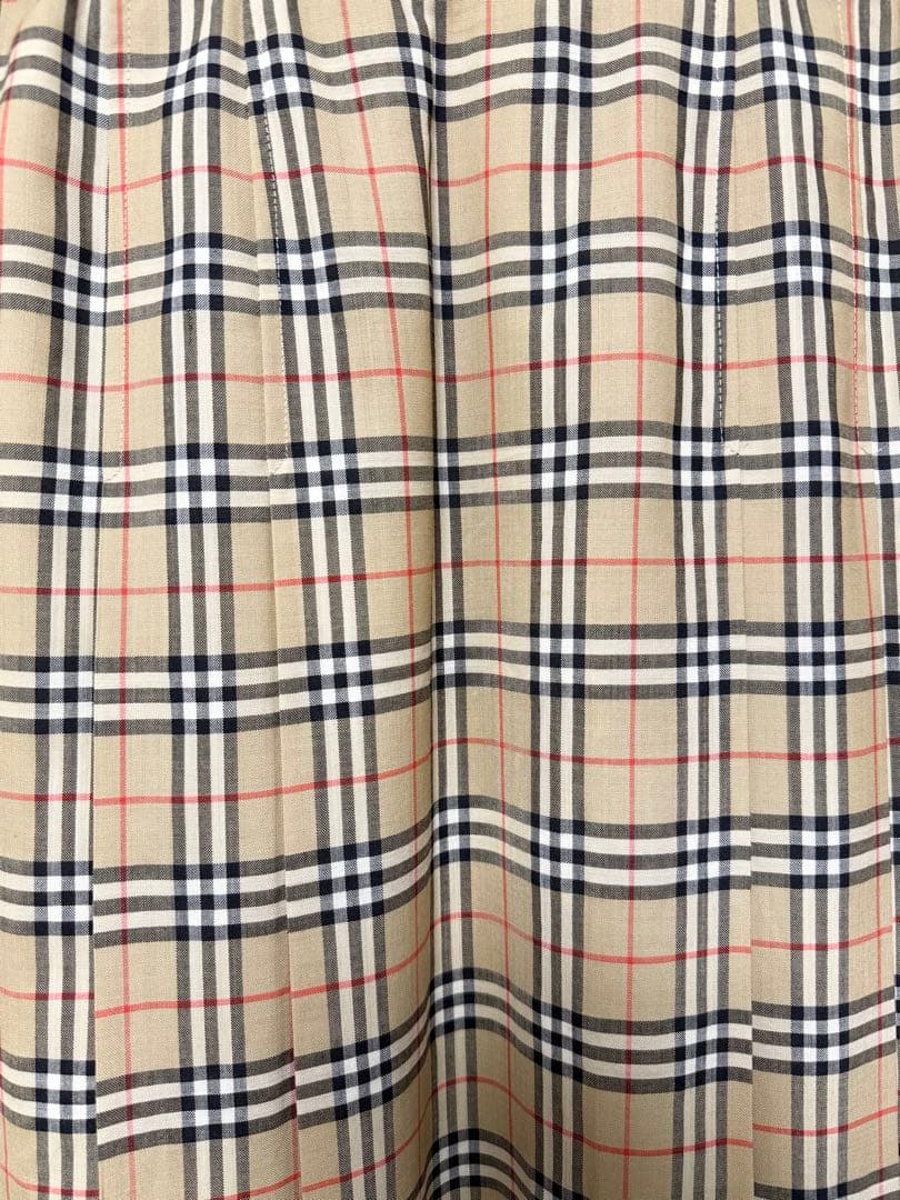 バーバリー プリーツ スカート ノバチェック ロング 2XL 大きいサイズ