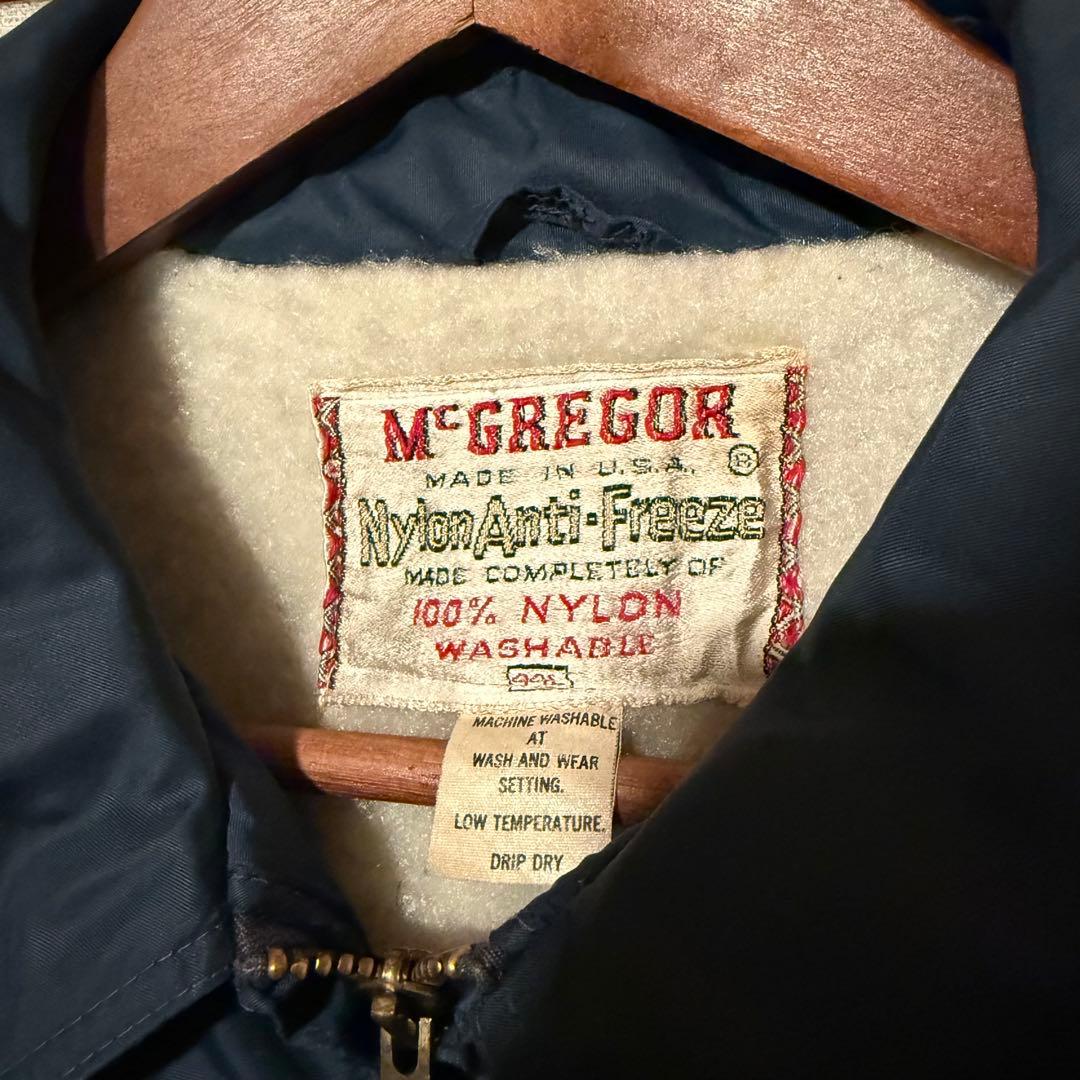 60's McGREGOR ナイロンアンチフリーズ ネイビー 表記44 USA製