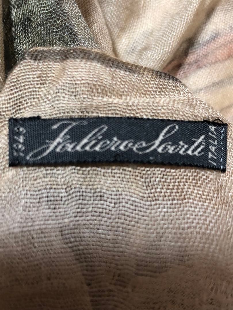 【美品】Faliero Sarti 大判ストール 羅針盤 地図柄 イタリア