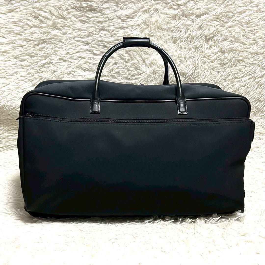 【極美品】グッチ キャリーバッグ ボストン スーツケース ビジネス レザー 黒