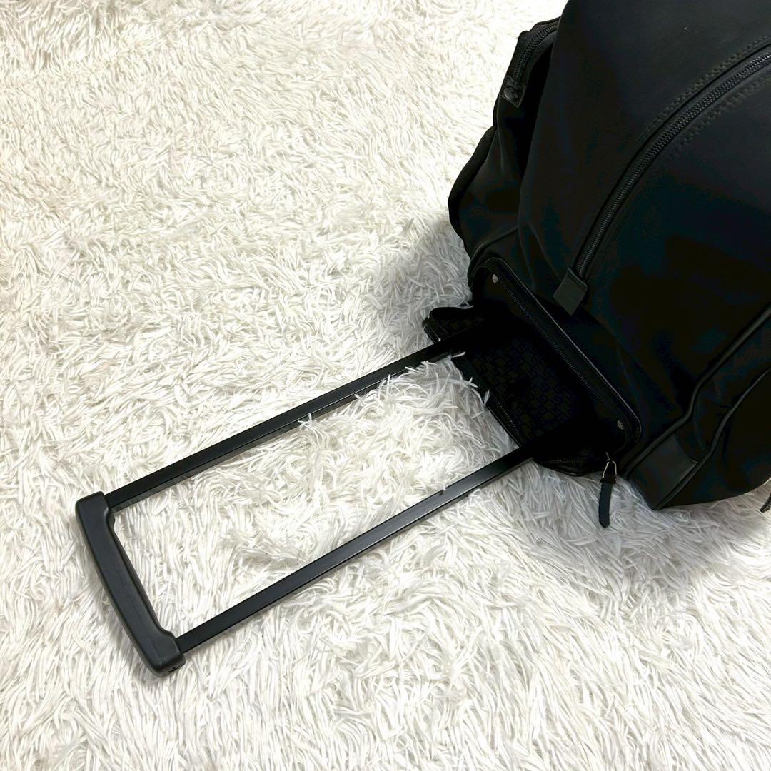 【極美品】グッチ キャリーバッグ ボストン スーツケース ビジネス レザー 黒