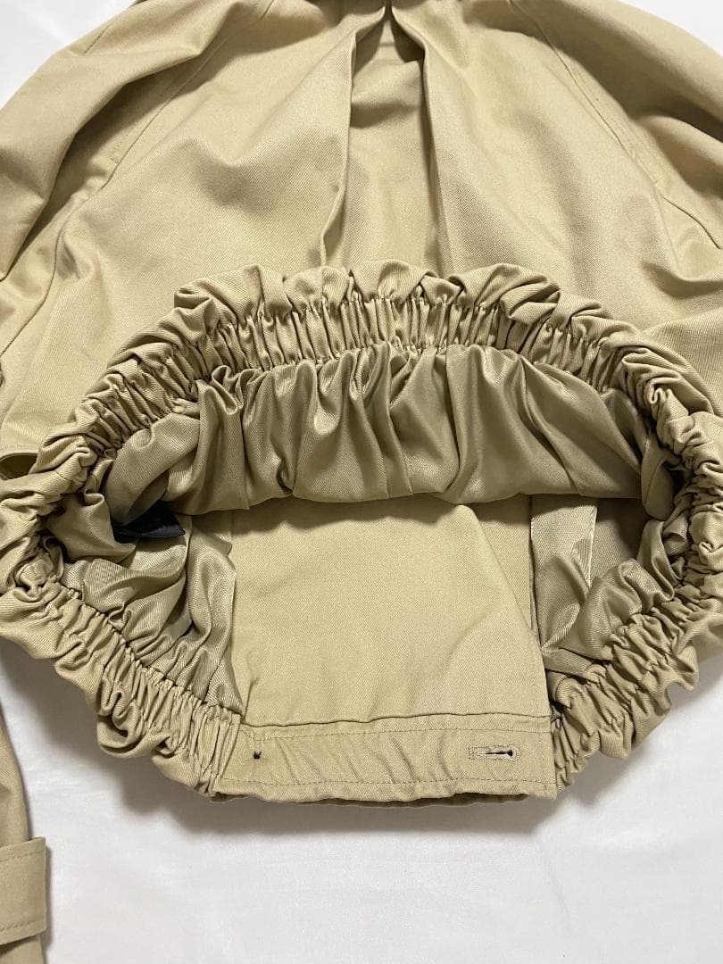 新品‼ ZARA ショートバルーントレンチコート コムギ色 XS