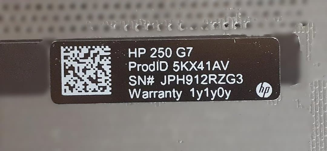 y*6様 80L0216-09 HP 250 G7 Corei5 8GB SSD