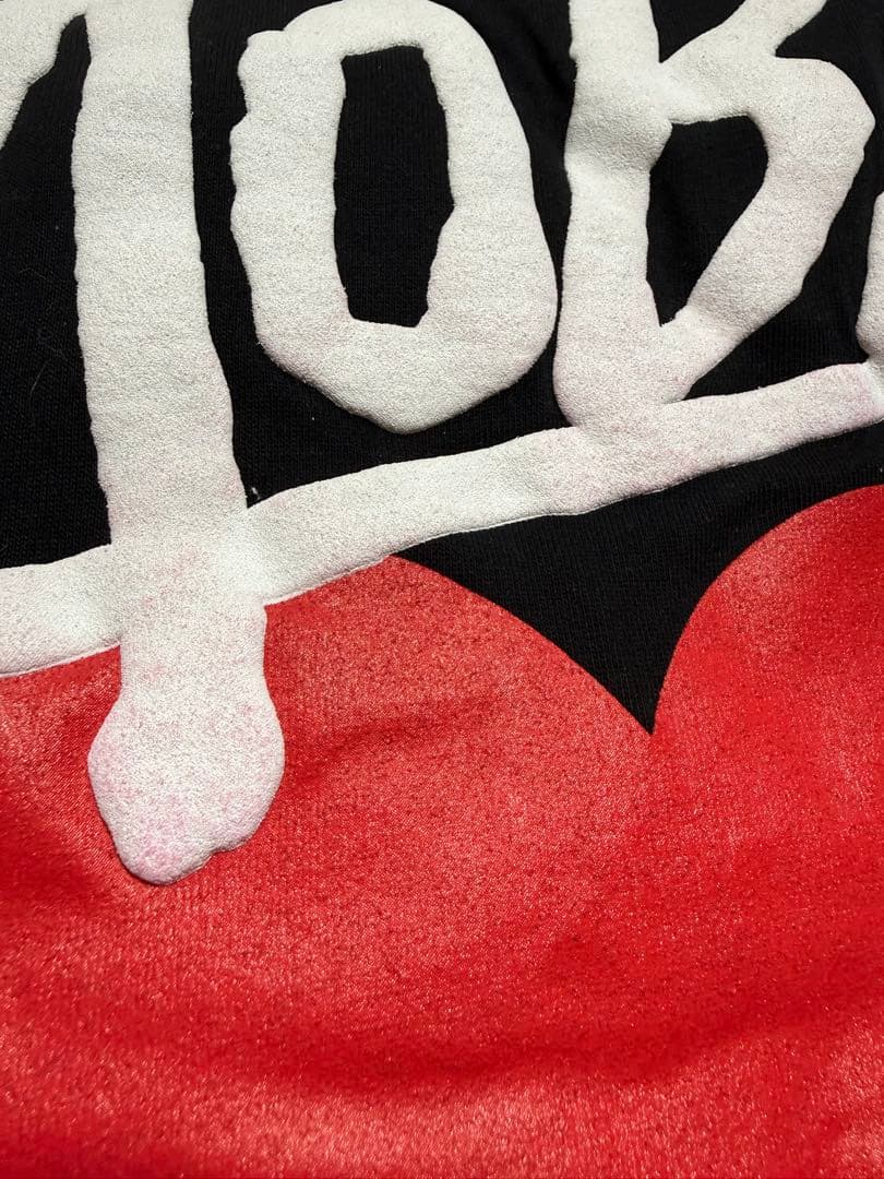 トップス HEART DRIP L/S T-SHIRT -BLACK-(XL) MOBB