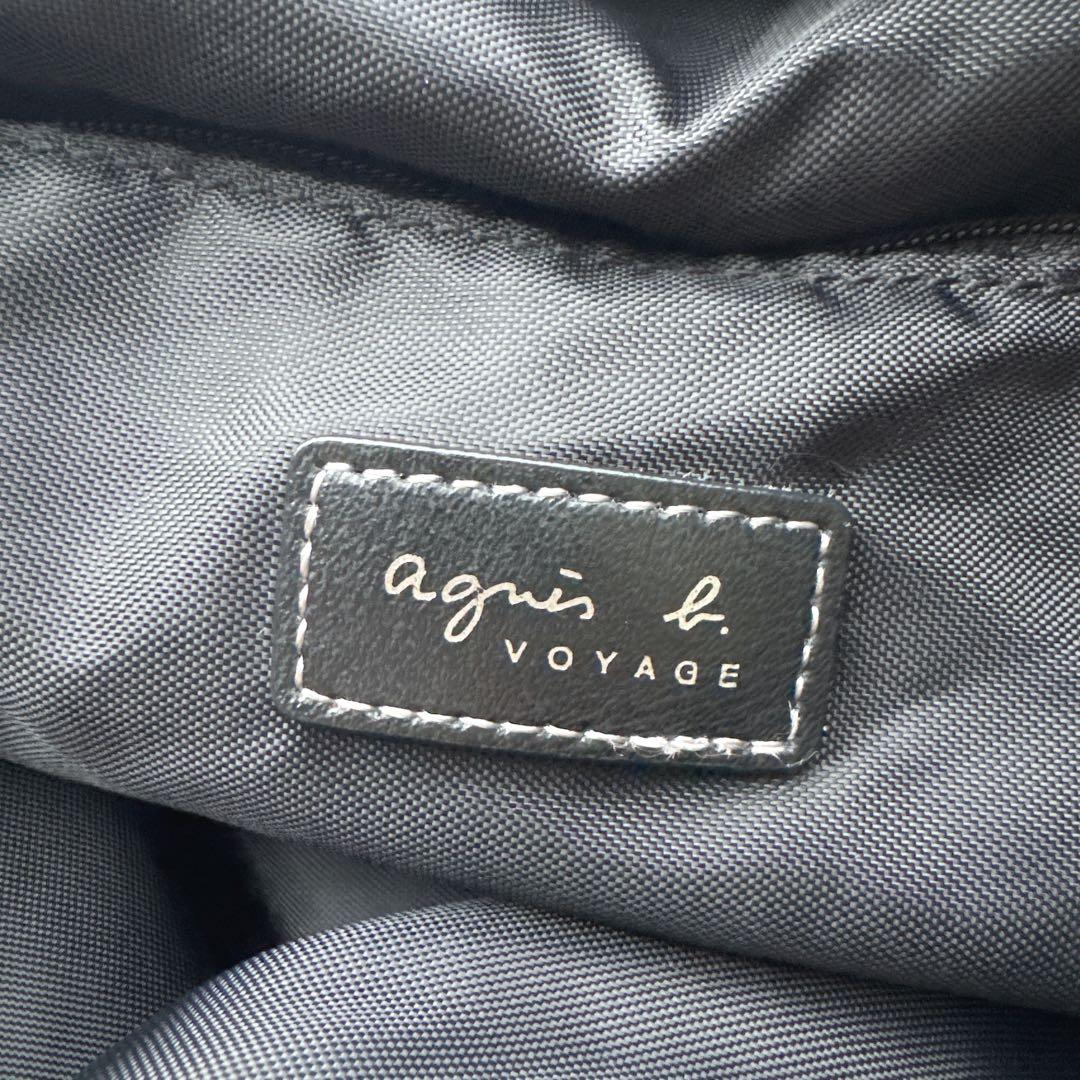 agnes b アニエスベー ボストンバッグ ロゴ刺繍　ナイロン 大容量 旅行