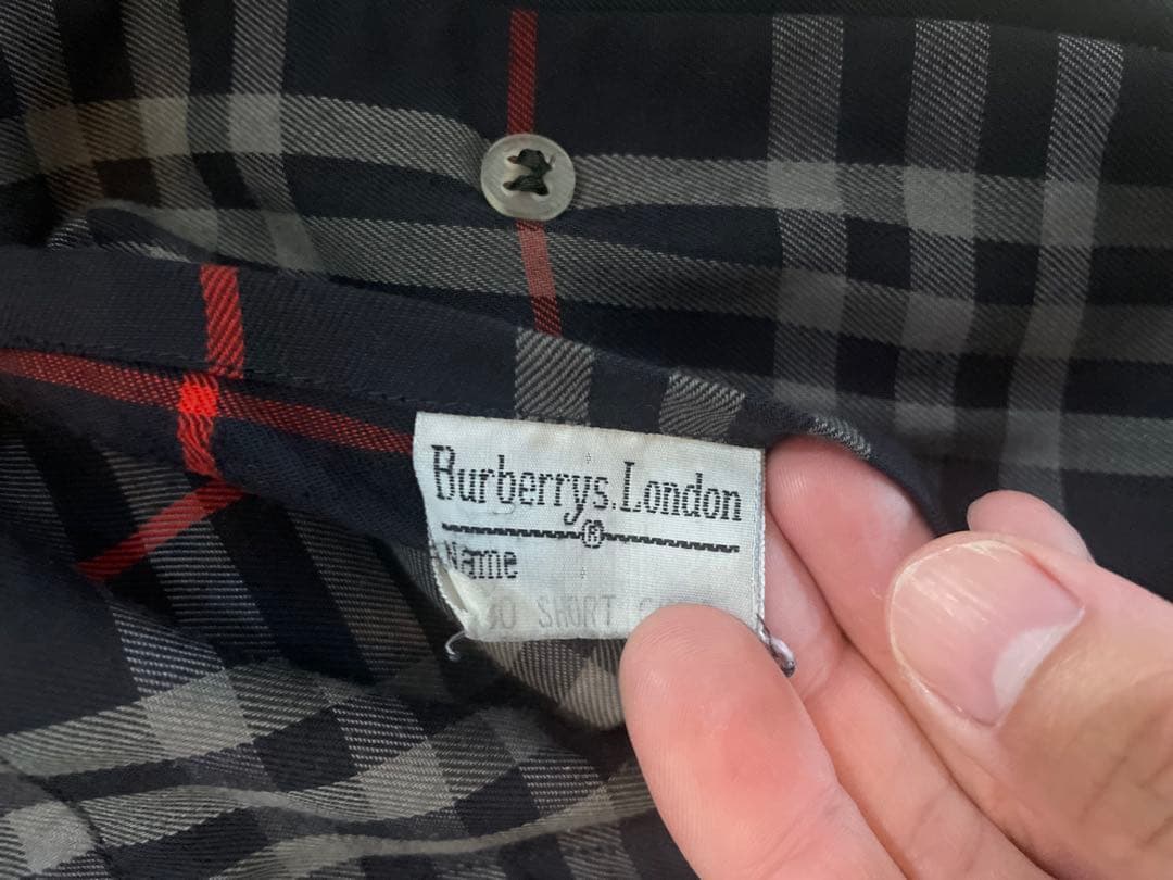 Burberryヴィンテージ 裏チェック柄 スプリングコート イングランド製