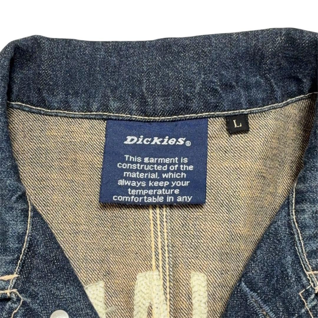 Dickies ディッキーズ デニム カバーオール チェーンステッチ Ｌ