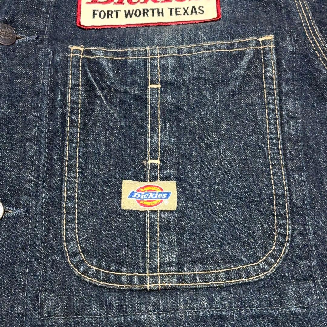 Dickies ディッキーズ デニム カバーオール チェーンステッチ Ｌ