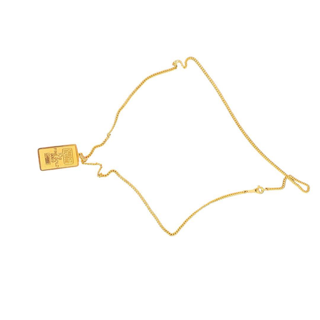 80 CREDIT SUISSE 10g ゴールドネックレス