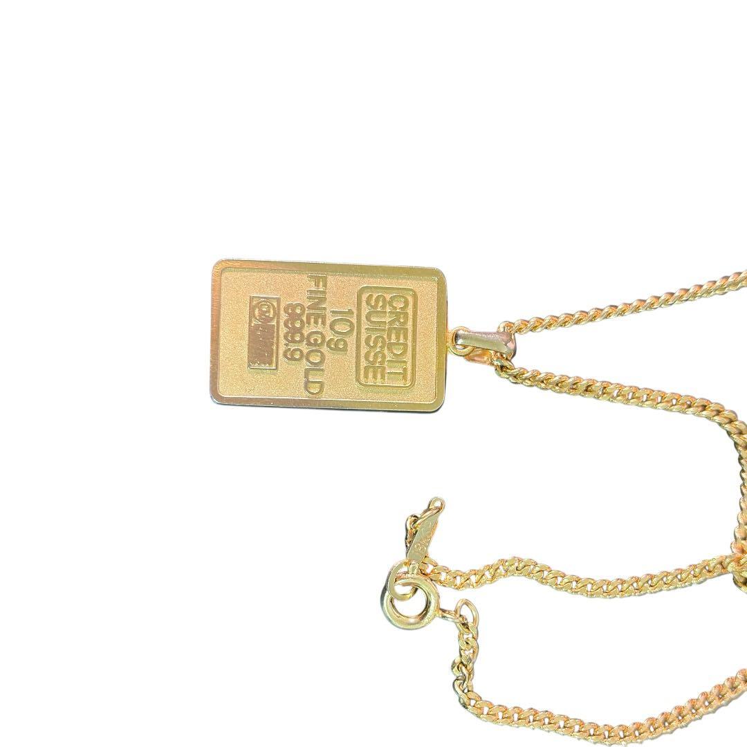 80 CREDIT SUISSE 10g ゴールドネックレス