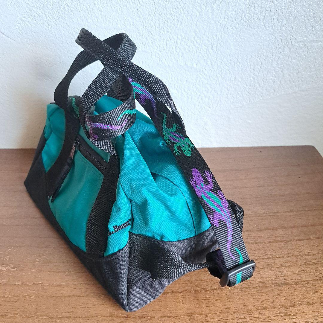 【極美品、希少】L.L.Bean エルエルビーン　ドラムバッグ　ヤモリ柄　90s