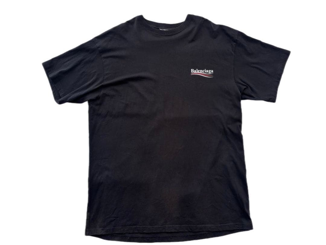 【ほぼ未使用】Balenciaga ロゴ Tシャツ ブラック　L