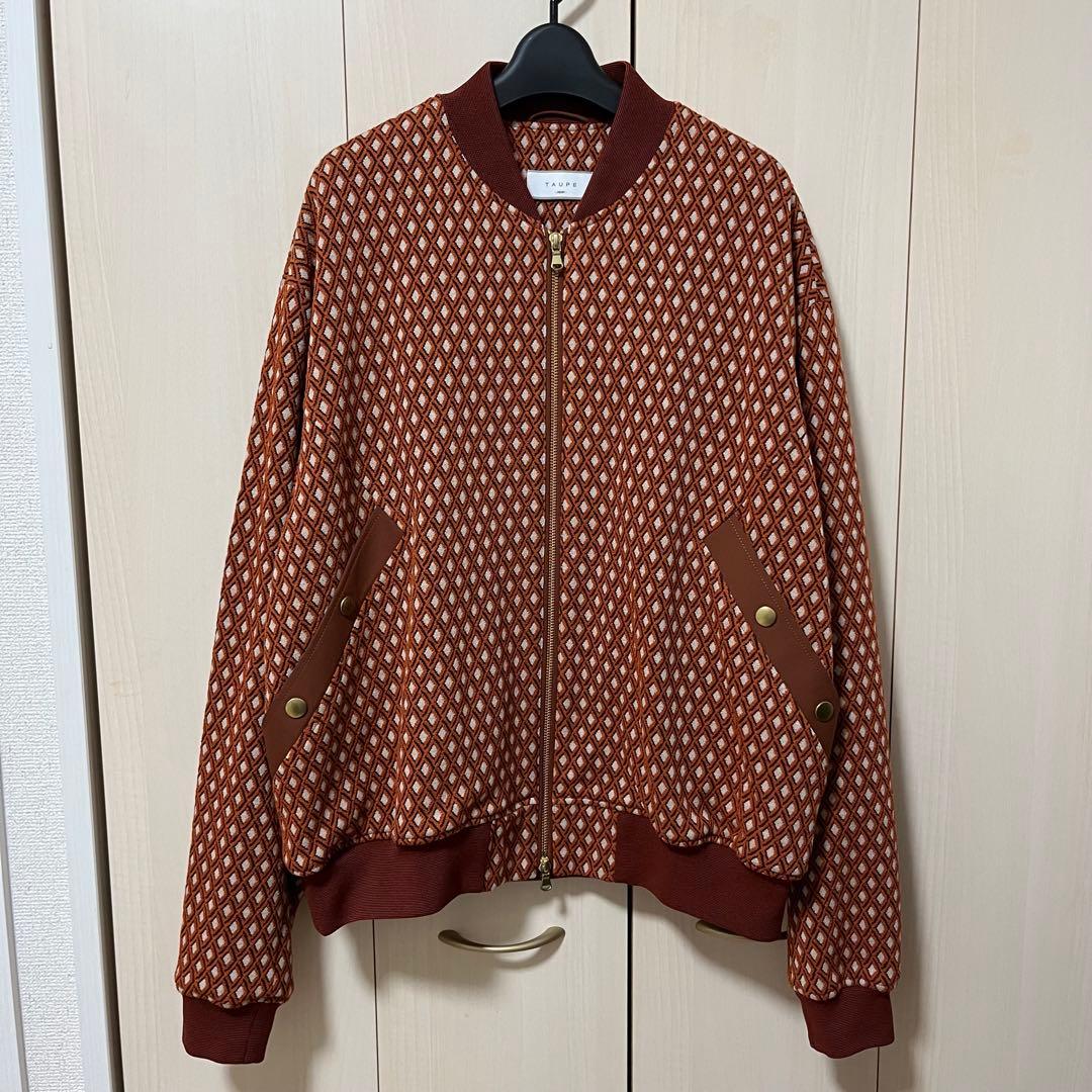 ジャケット・アウター TAUPE 23SS Diamond Pattern Bomber Jacket