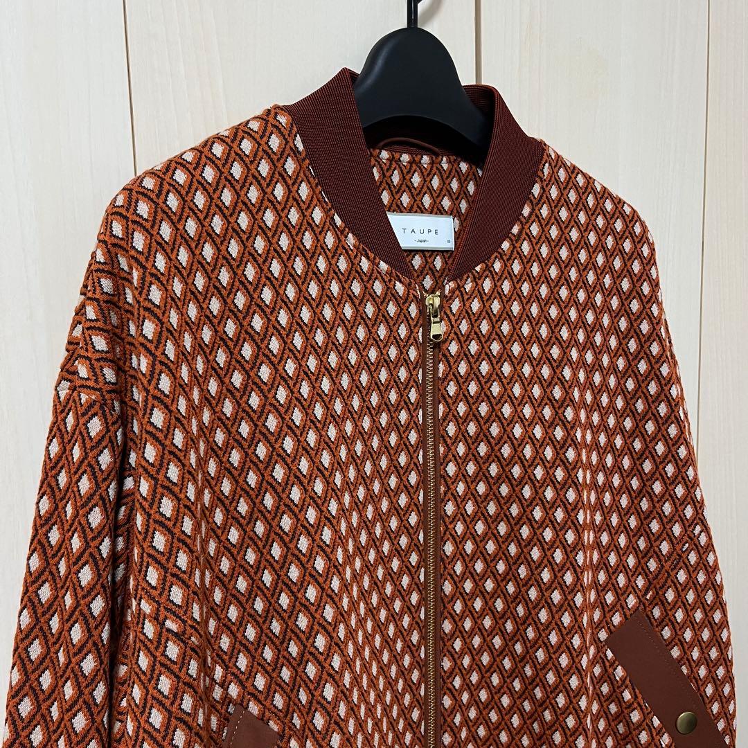 ジャケット・アウター TAUPE 23SS Diamond Pattern Bomber Jacket