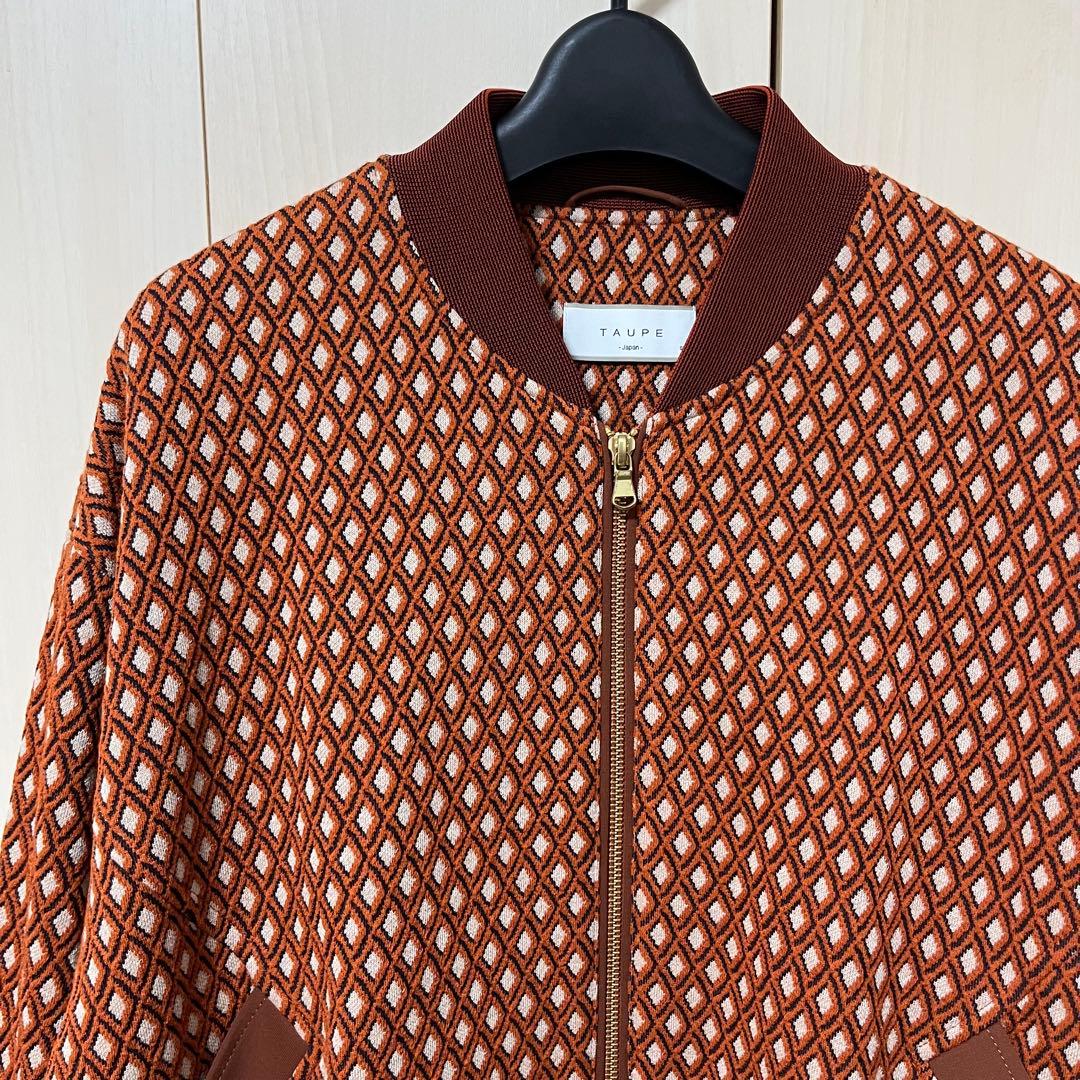 ジャケット・アウター TAUPE 23SS Diamond Pattern Bomber Jacket